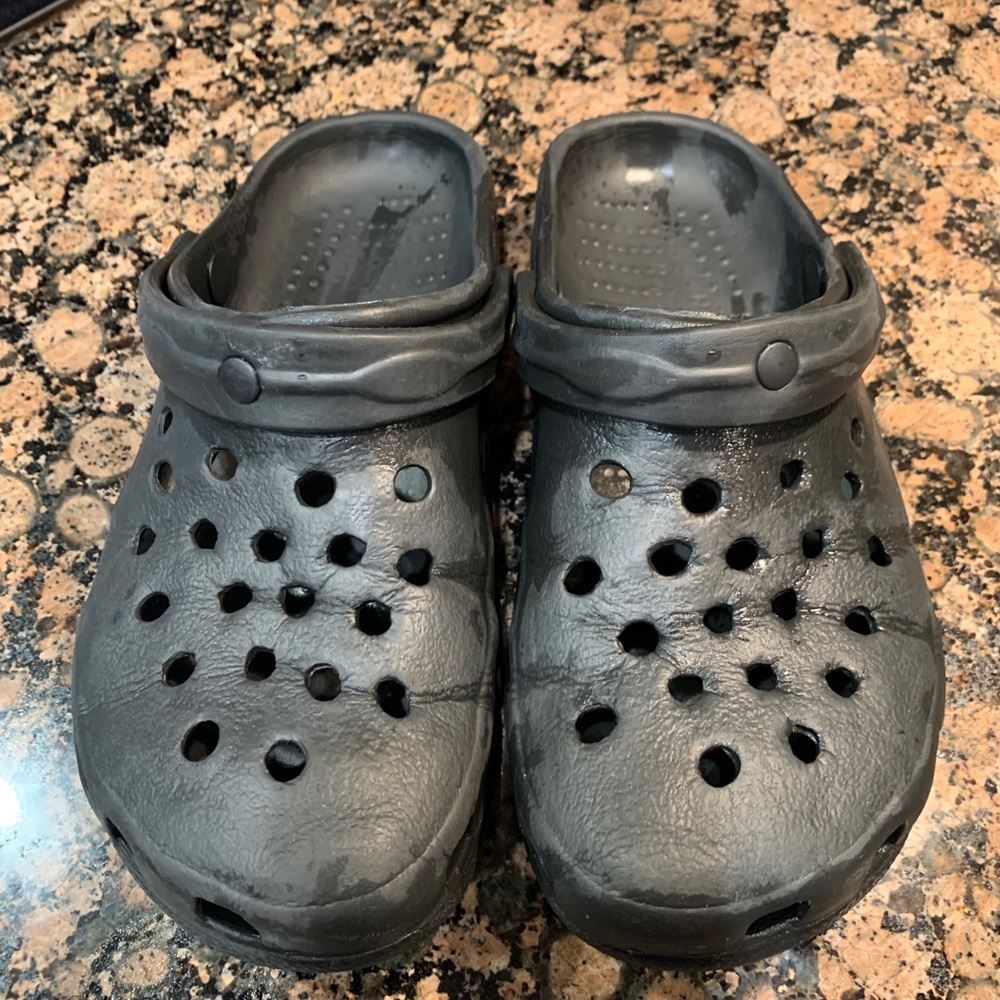 Black rubber shoes